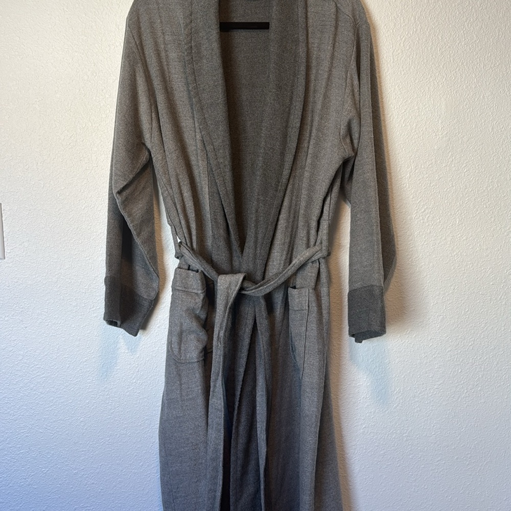 Pottery Barn Gray Open Front Robe - Picture 5 of 5
